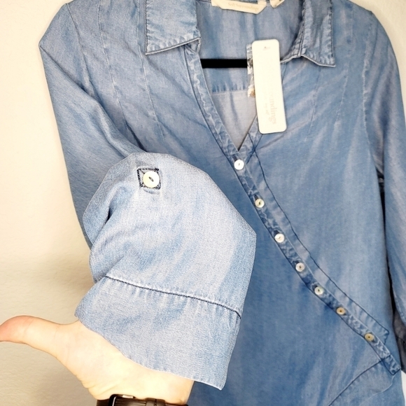 NWT Soft Surroundings Womens Tencel Tunic Top - Picture 2 of 9